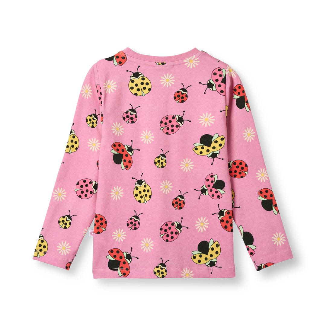 Long-sleeved ladybug blouse