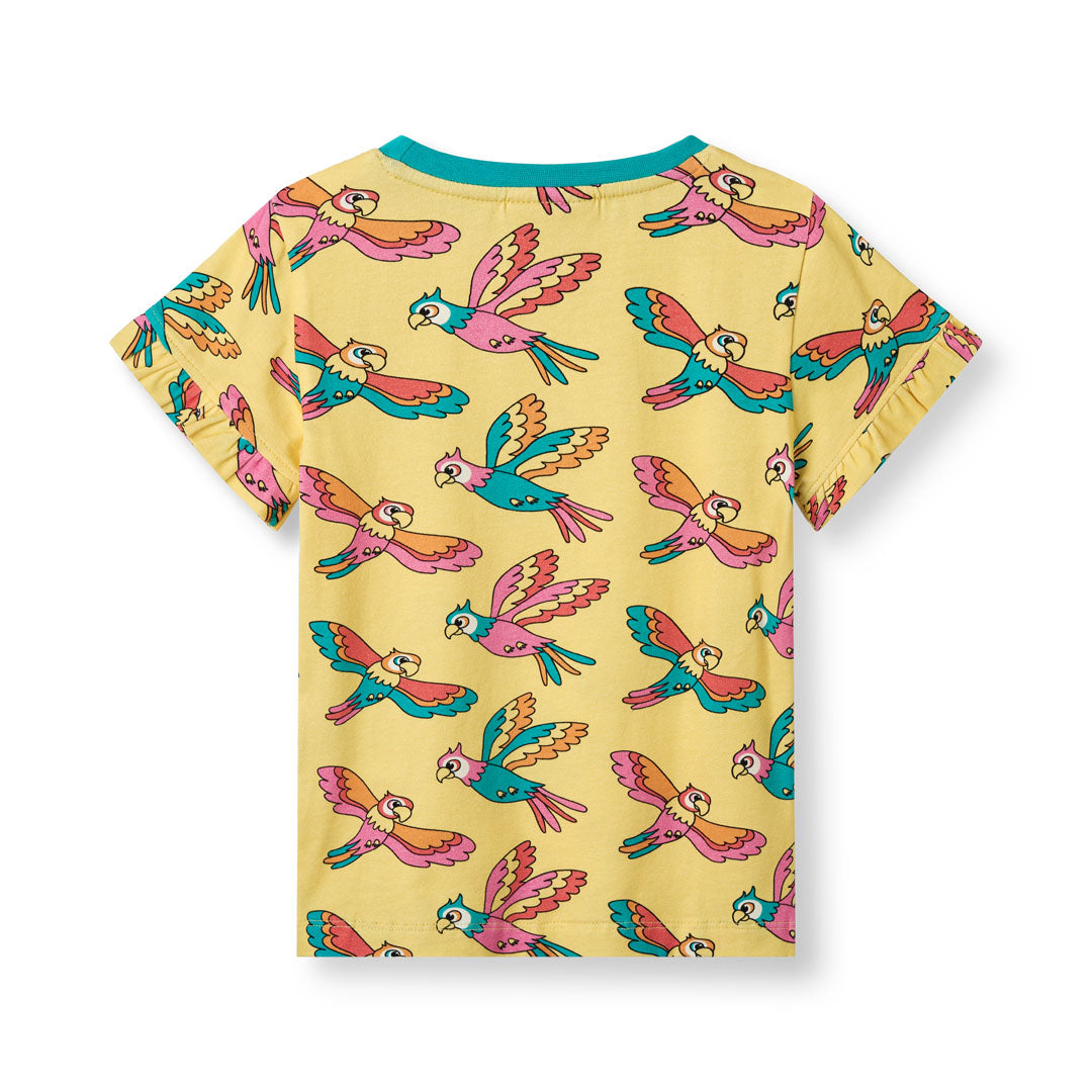 T-shirt med papegøjer