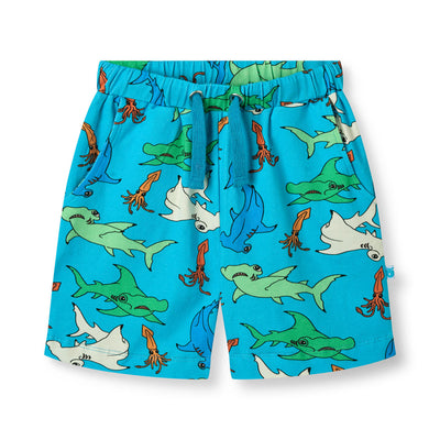 Shorts med hammerhajer