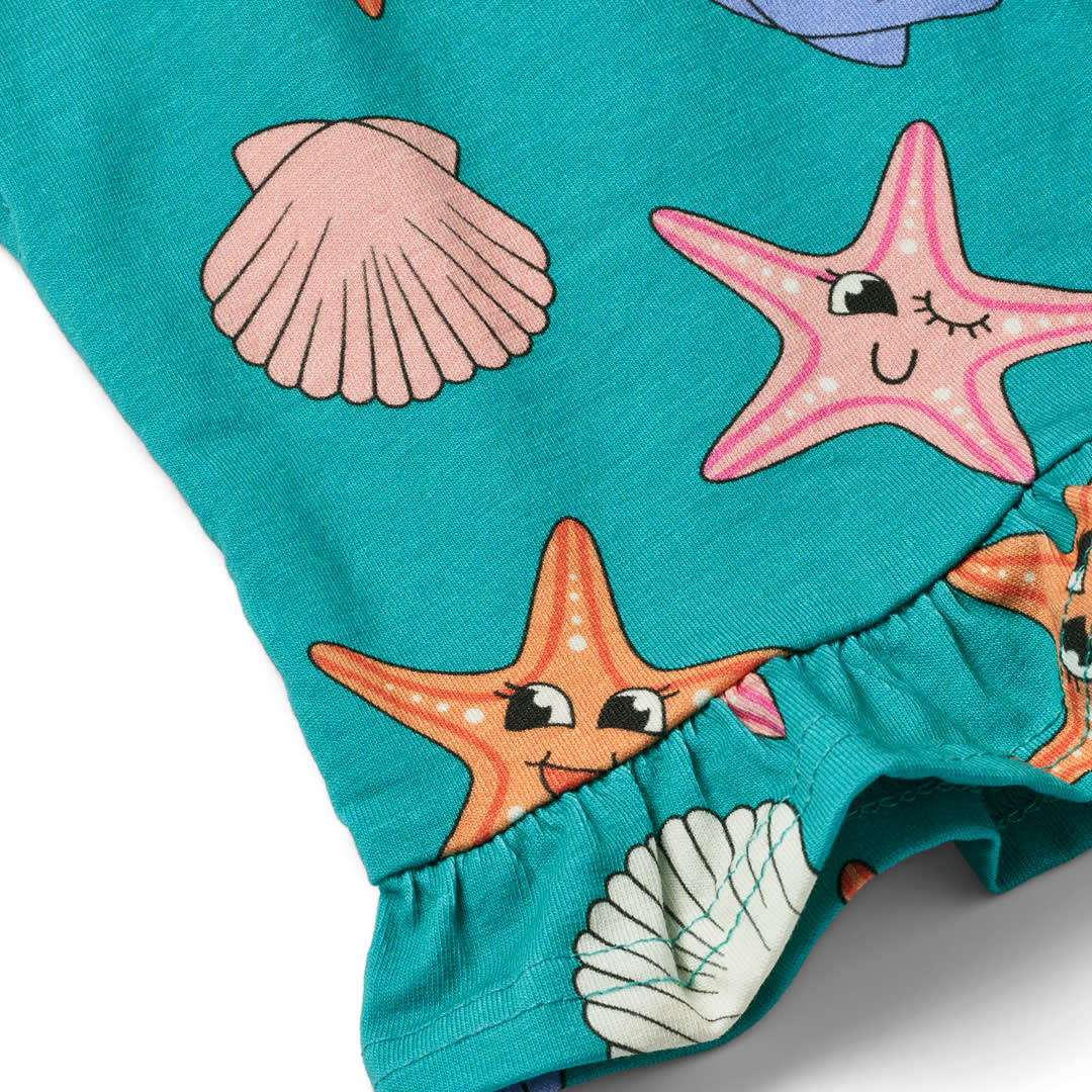Starfish print shorts
