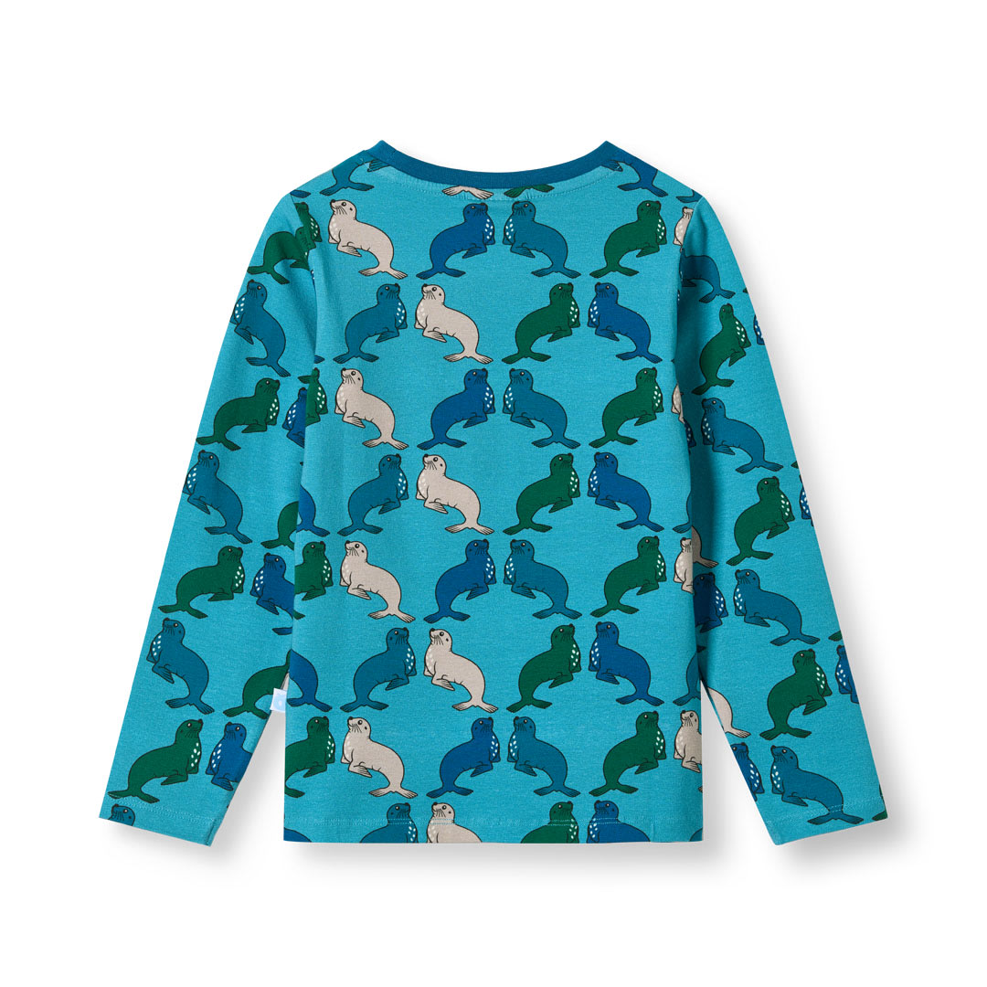 Gala long-sleeved blouse with sea lions