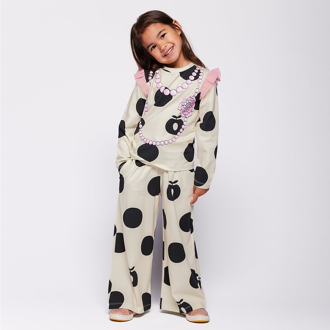 Regent long-sleeved polka dot blouse