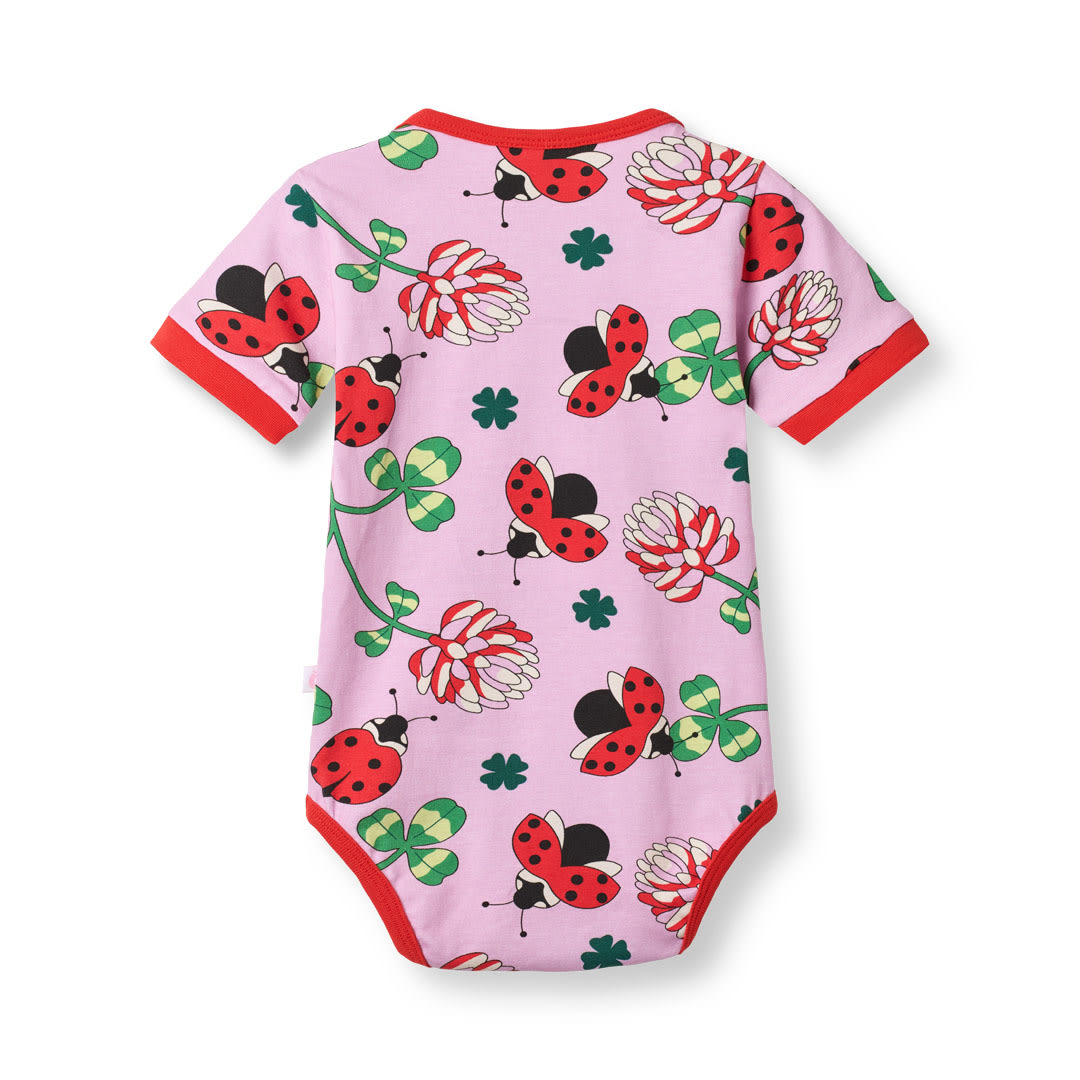 Elstar short-sleeved ladybug bodysuit