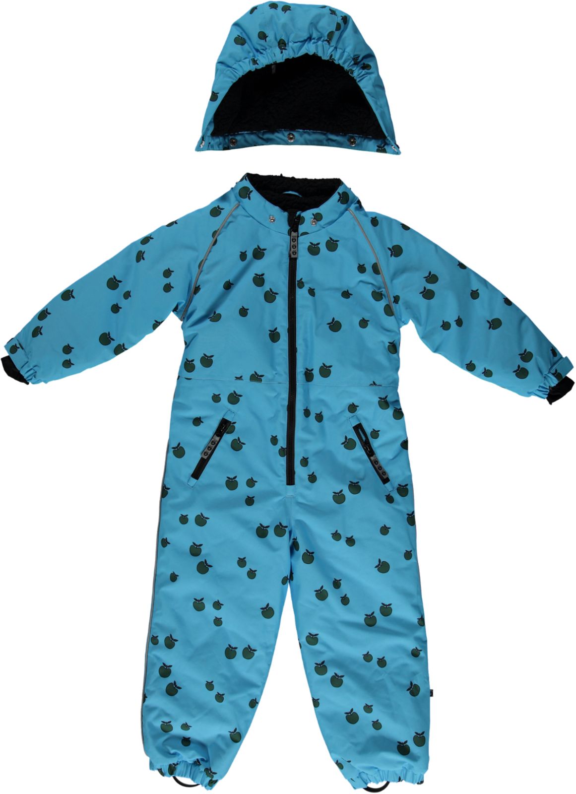 Snowsuit with single zip and Apples