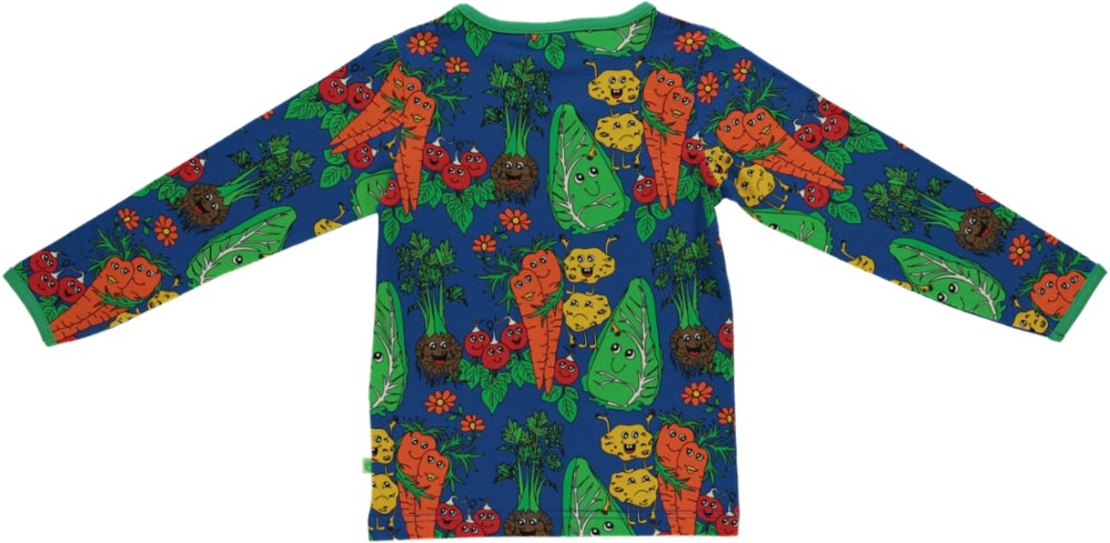 Long-sleeved vegetable top
