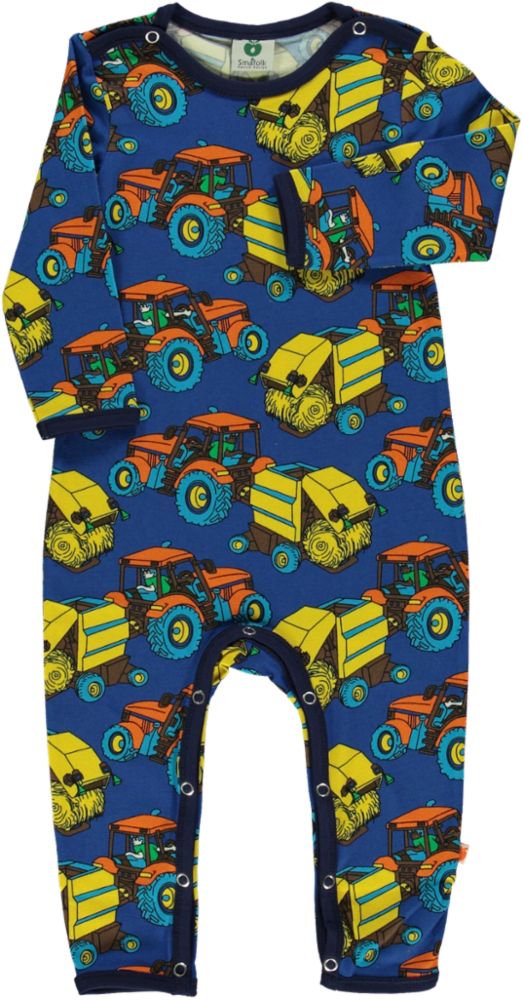 Long-sleeved all-in-one with tractors