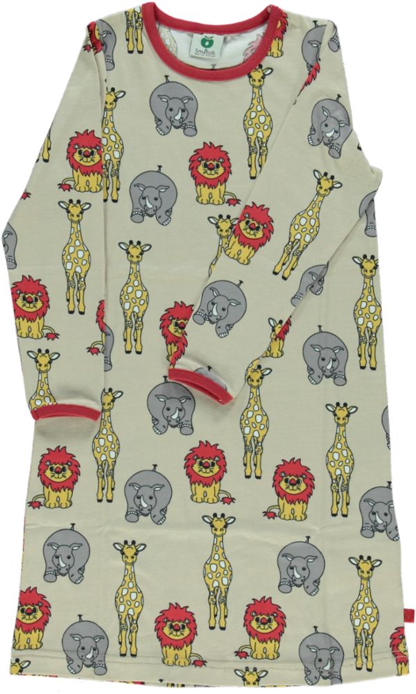 Nightgown with wild animals