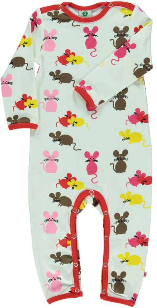 Long-sleeved all-in-one with mice
