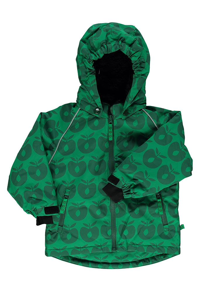 Winter jacket with apples