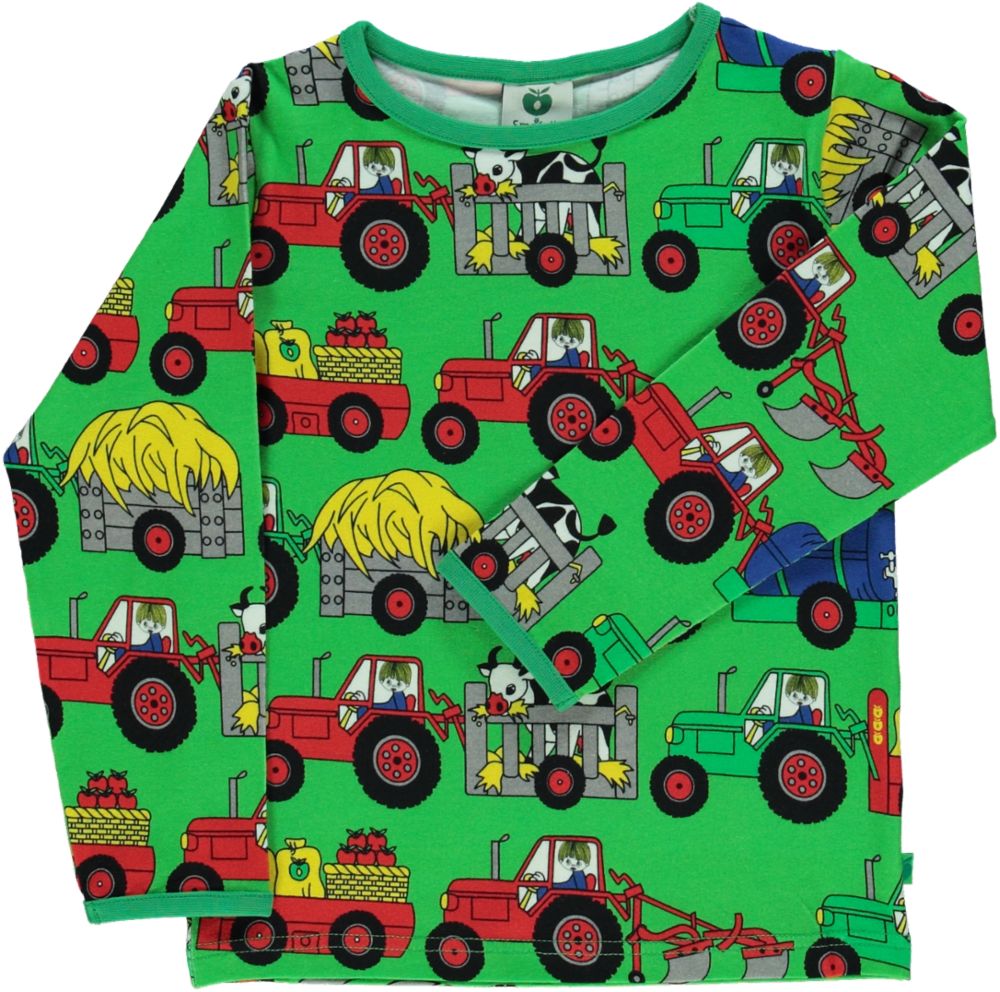 Long-sleeved blouse with a tractor