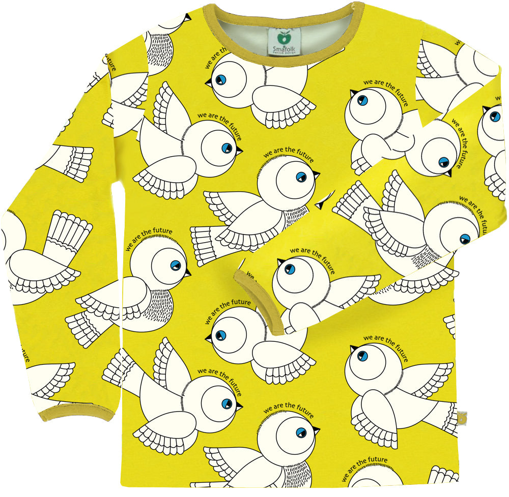Long-sleeved t-shirt with We Are The Future birds