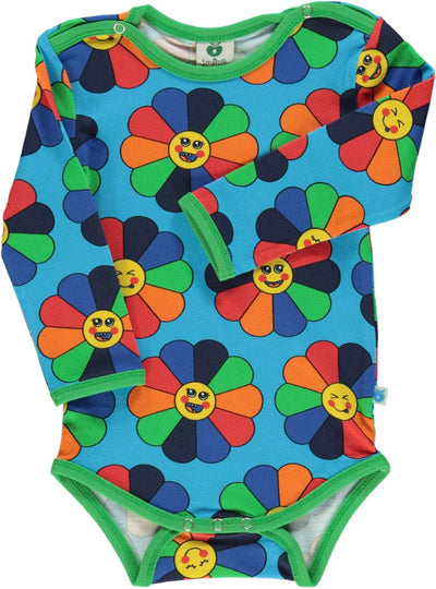 Long-sleeved floral bodysuit