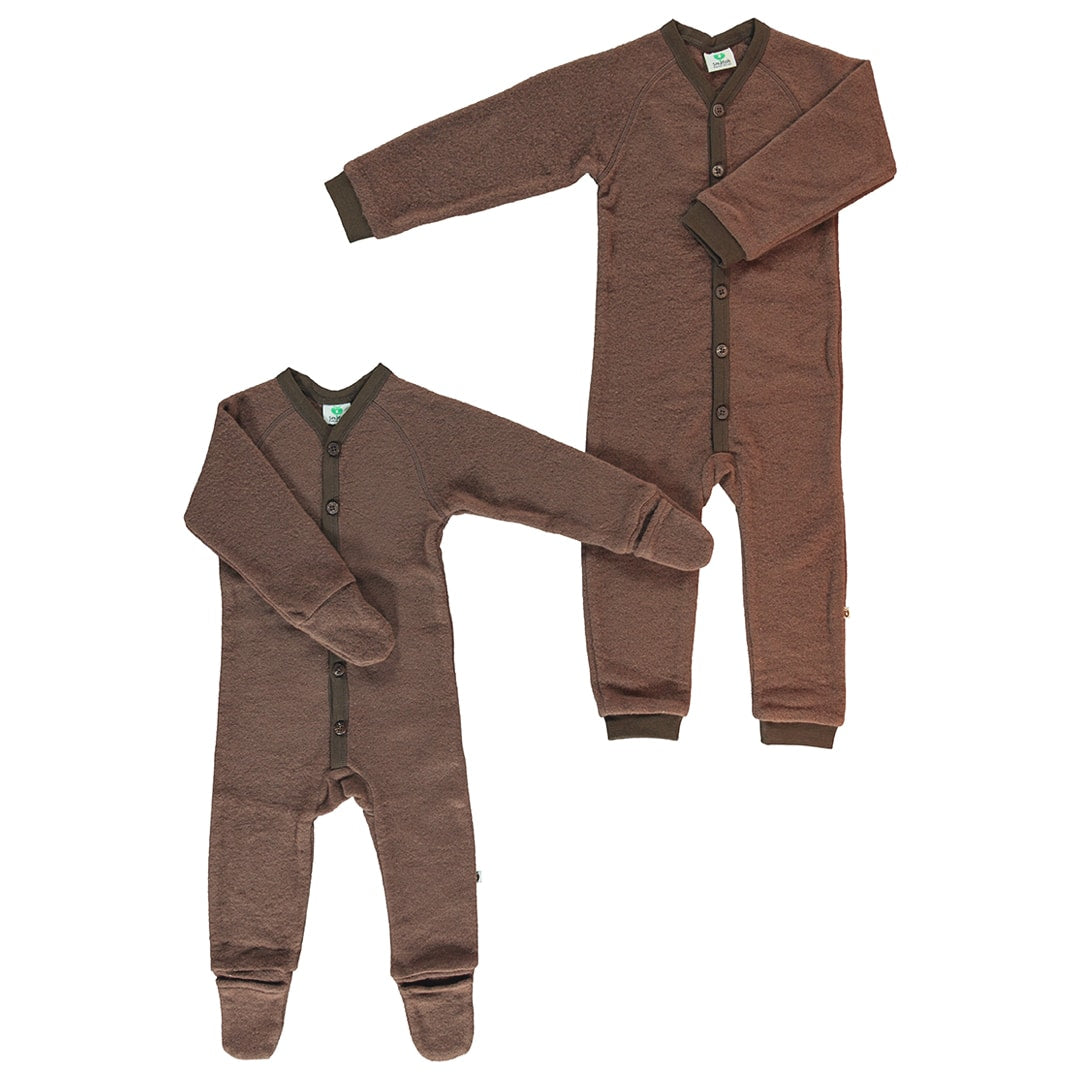 Wool suit in thick wool fleece