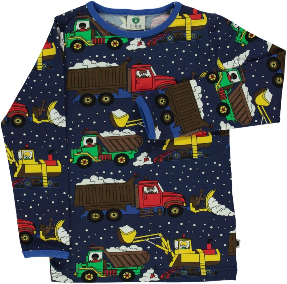Long-sleeved shirt with snow groomers