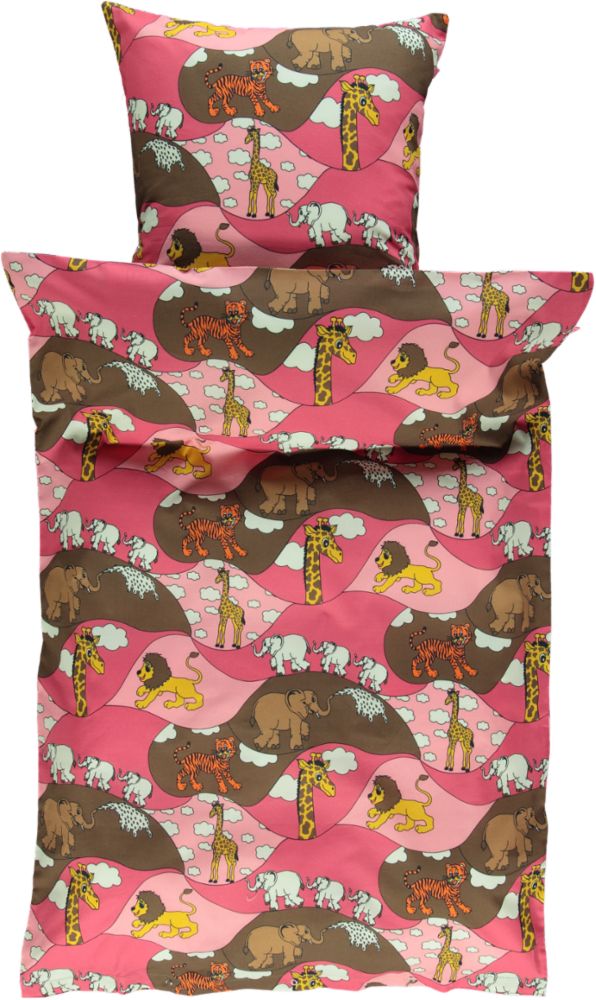 Adult bedding 140x200cm with Zoo animals