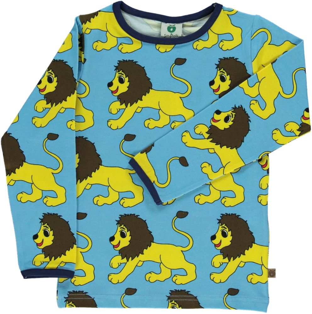 Long-sleeved blouse with lions