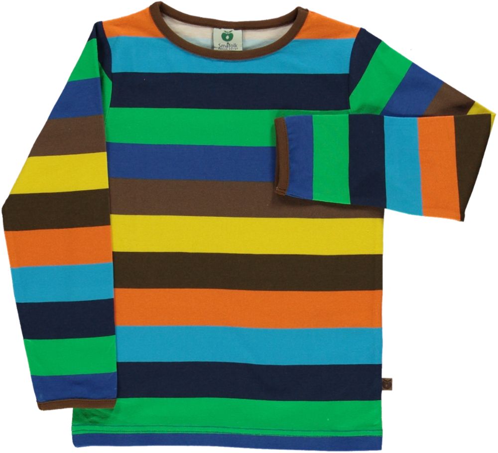 Long-sleeved striped top