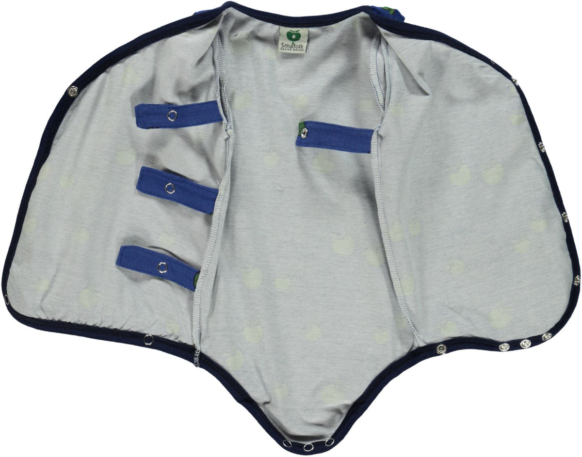 Long-sleeved bodysuit for newborns with apples