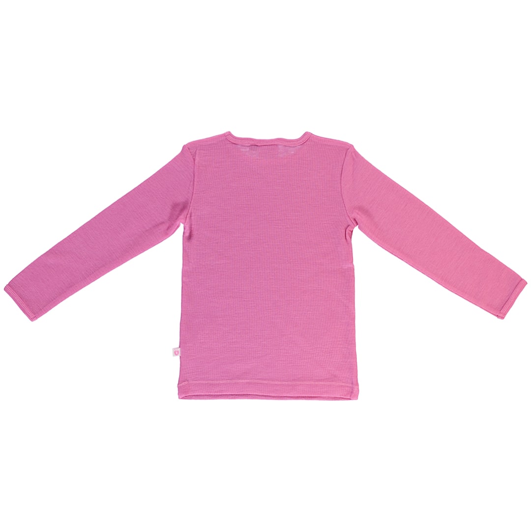 Long-sleeved merino wool blouse
