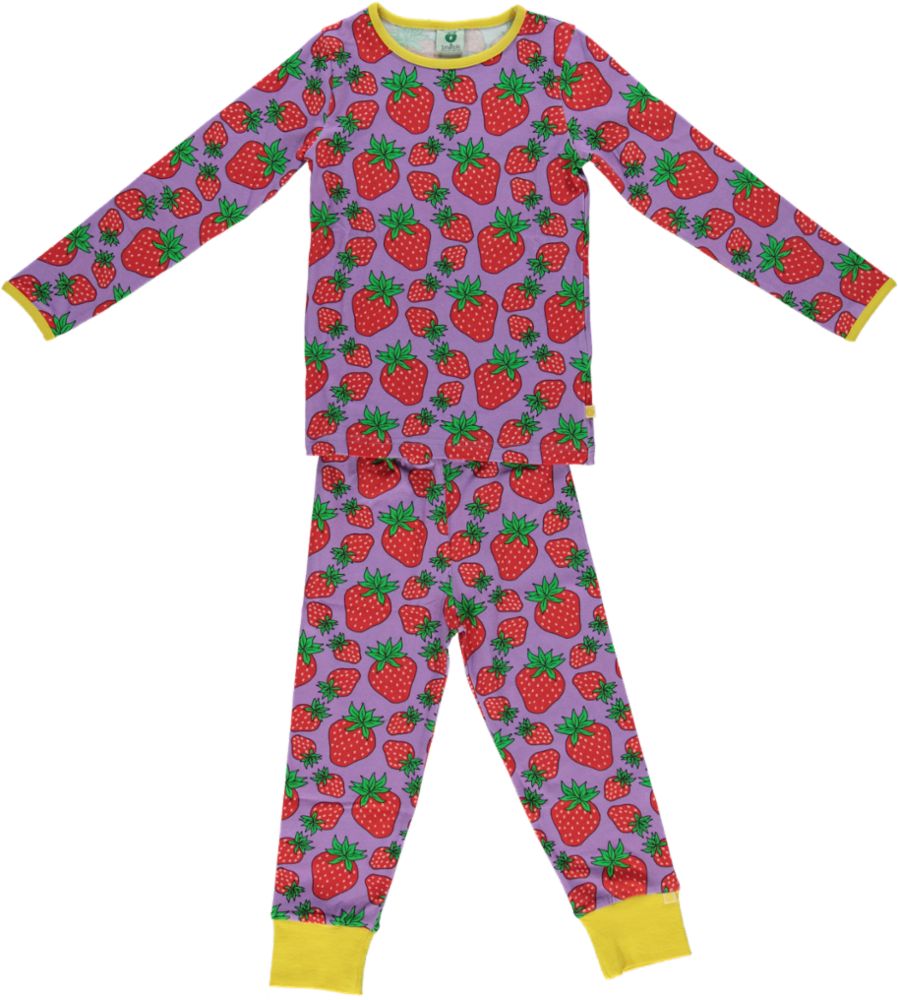 Pajamas with strawberry print
