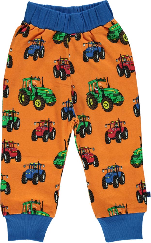 Sweatpants with a tractor