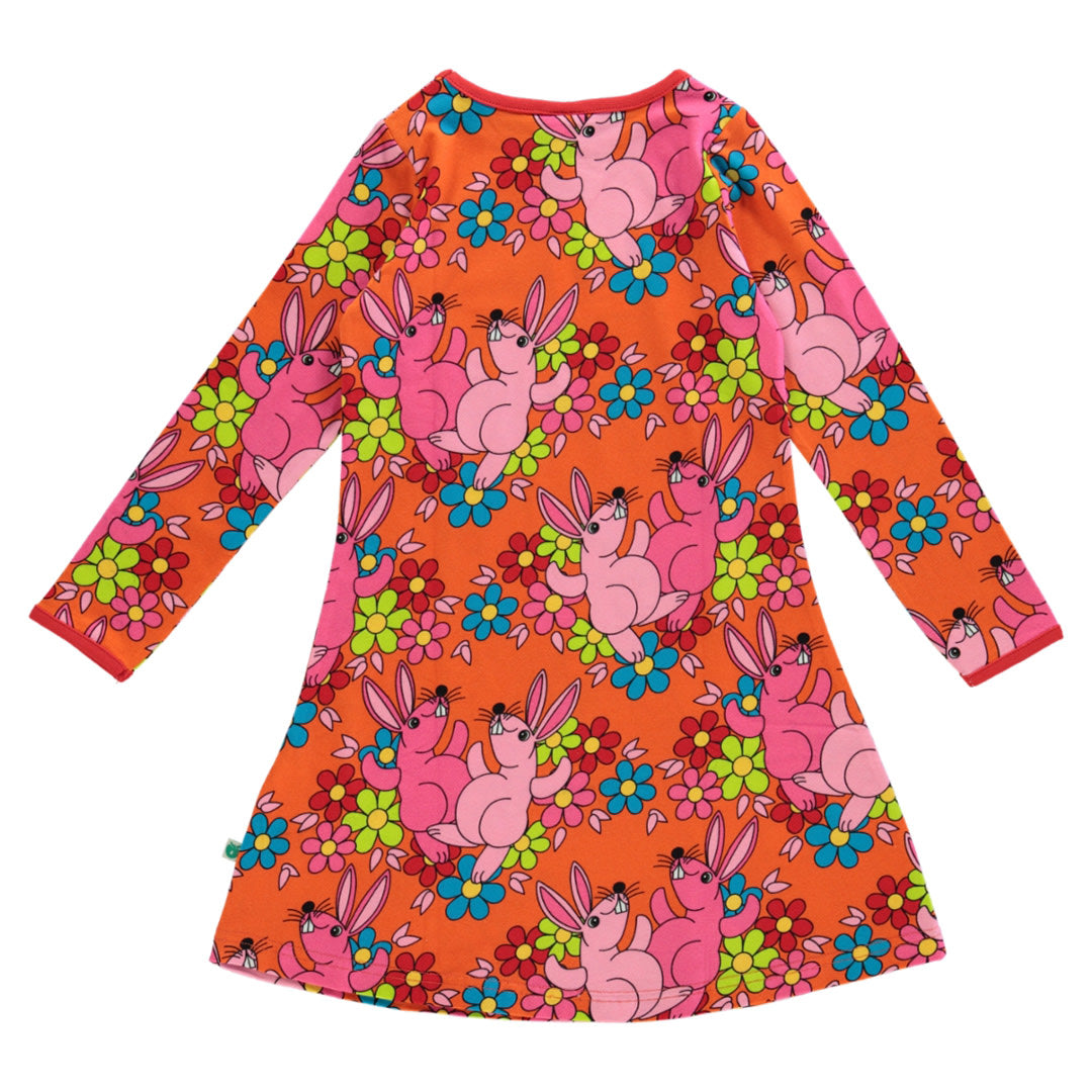Dress with bunnies and flowers