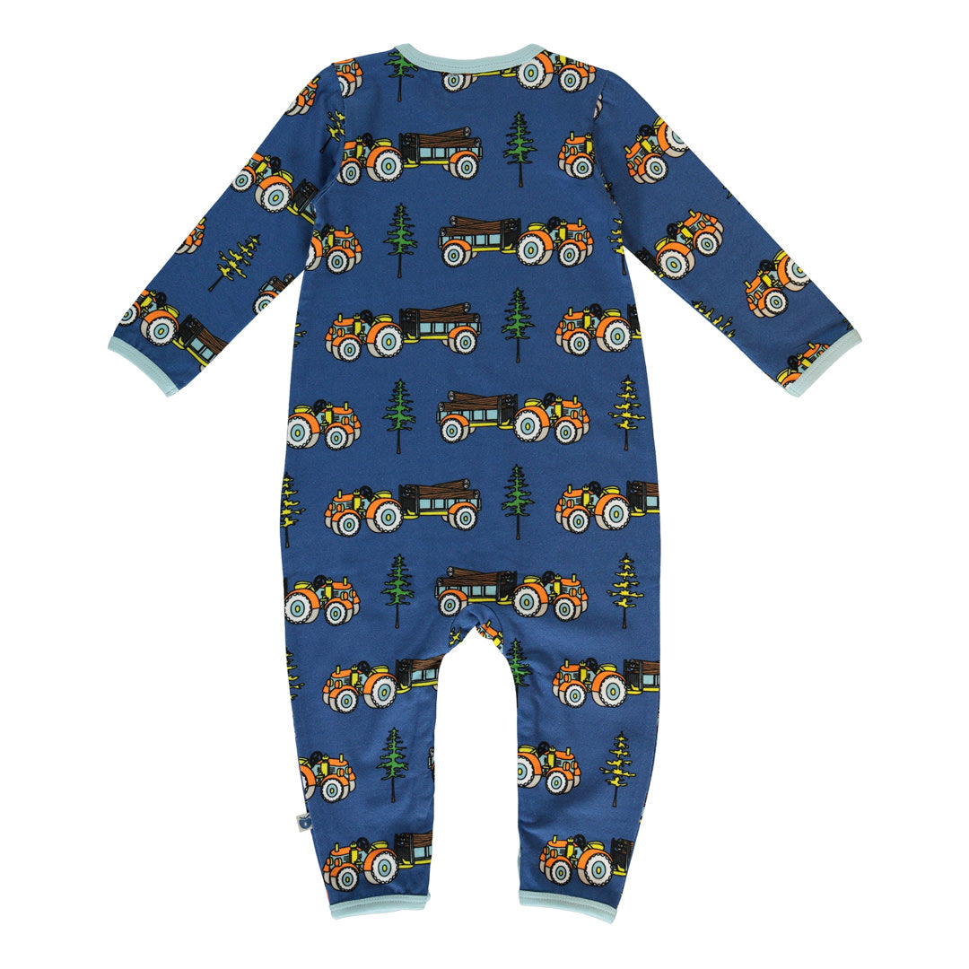 Long-sleeved all-in-one with tractor
