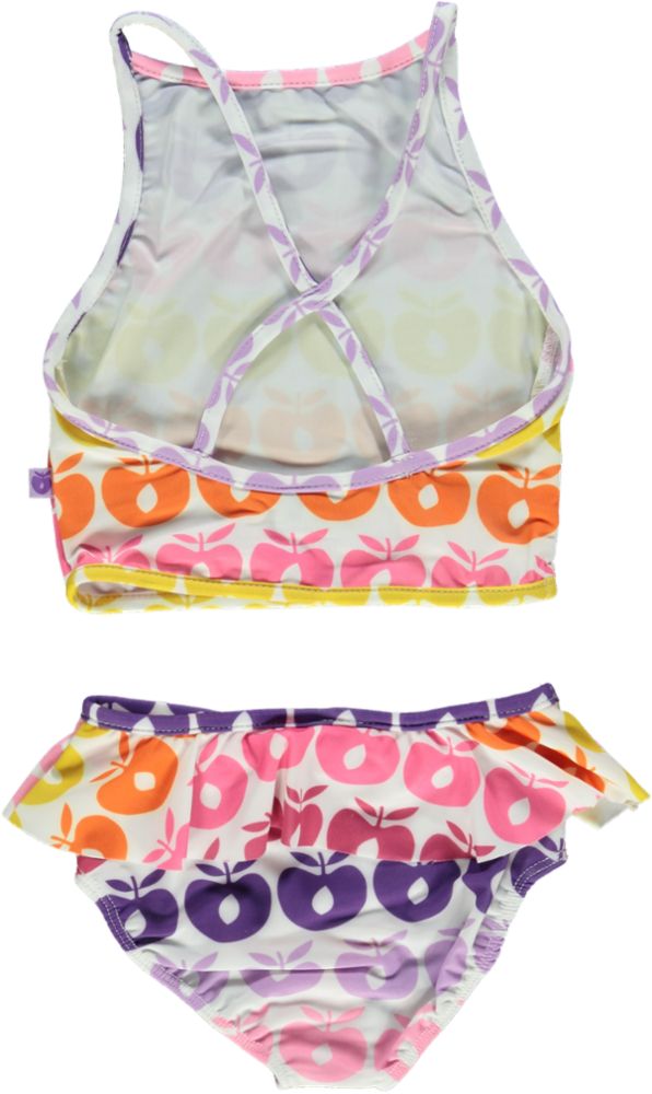 Children's bikini with retro apples