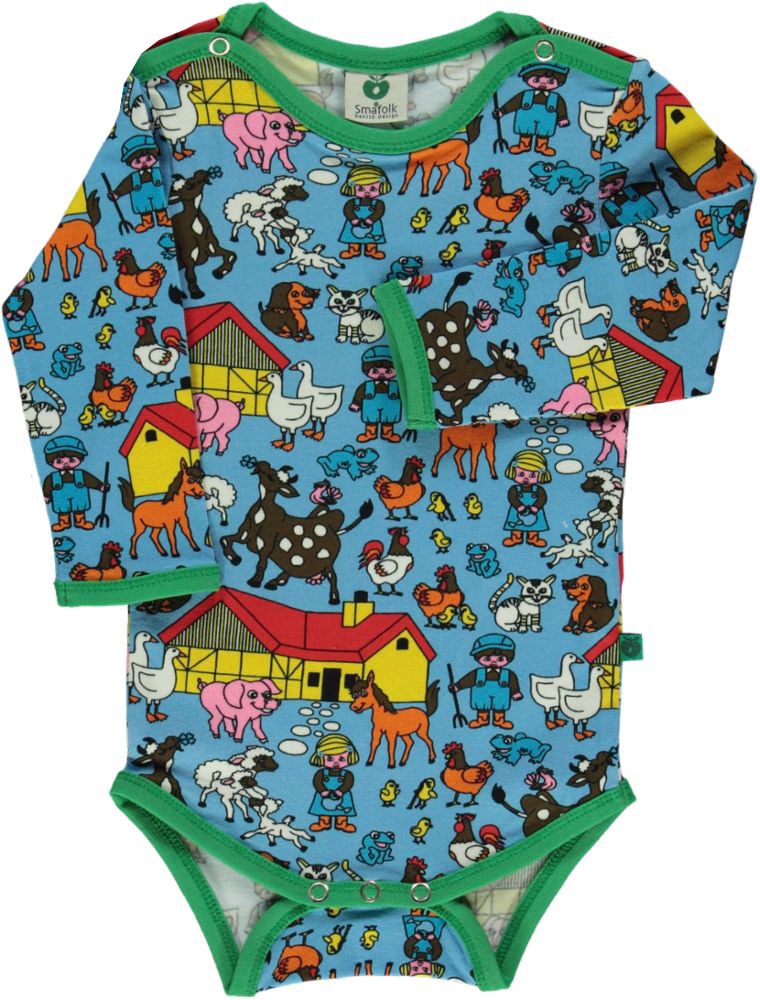 Long-sleeved farm bodysuit