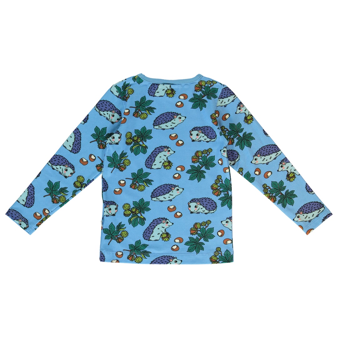 Long-sleeved hedgehog blouse