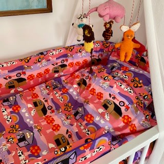 Junior bedding 100x140cm with Landscape