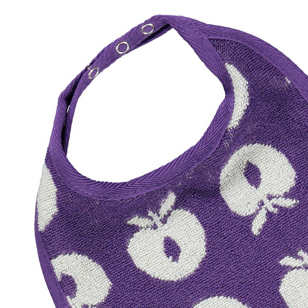 2-pack small bib with apples