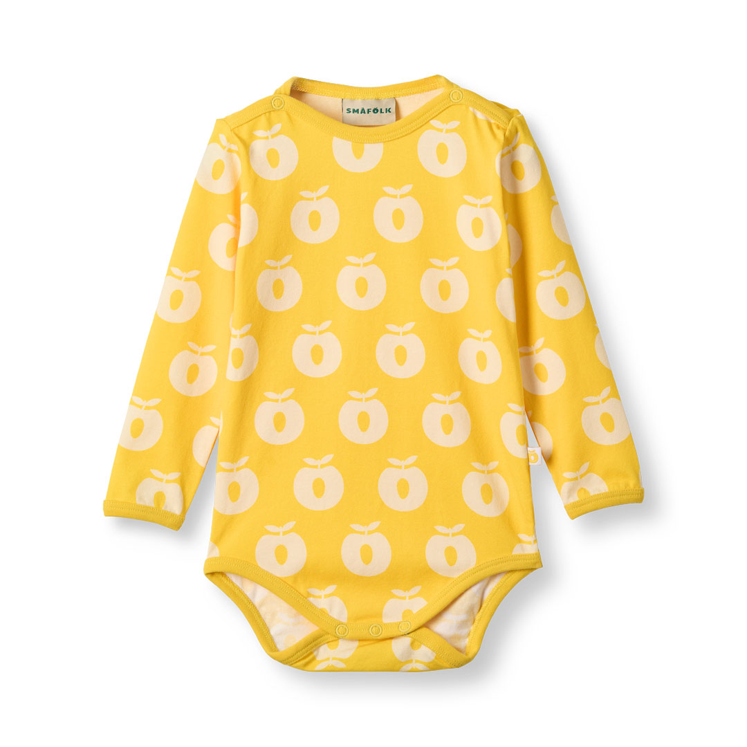 Elstar long-sleeved bodysuit with apples