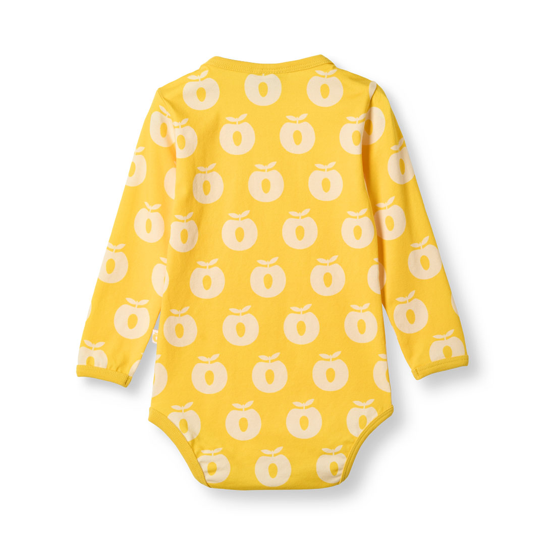 Elstar long-sleeved bodysuit with apples