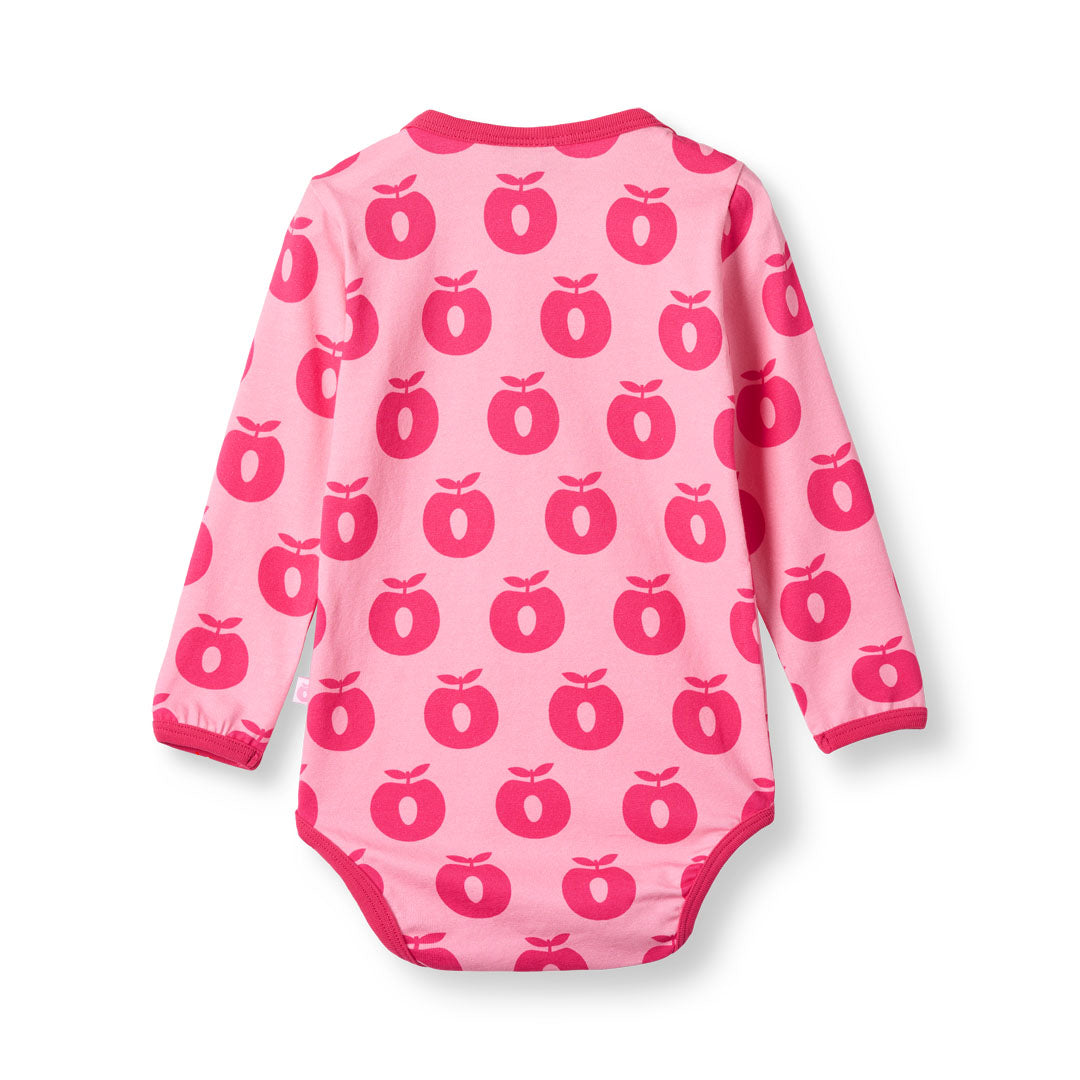 Elstar long-sleeved bodysuit with apples