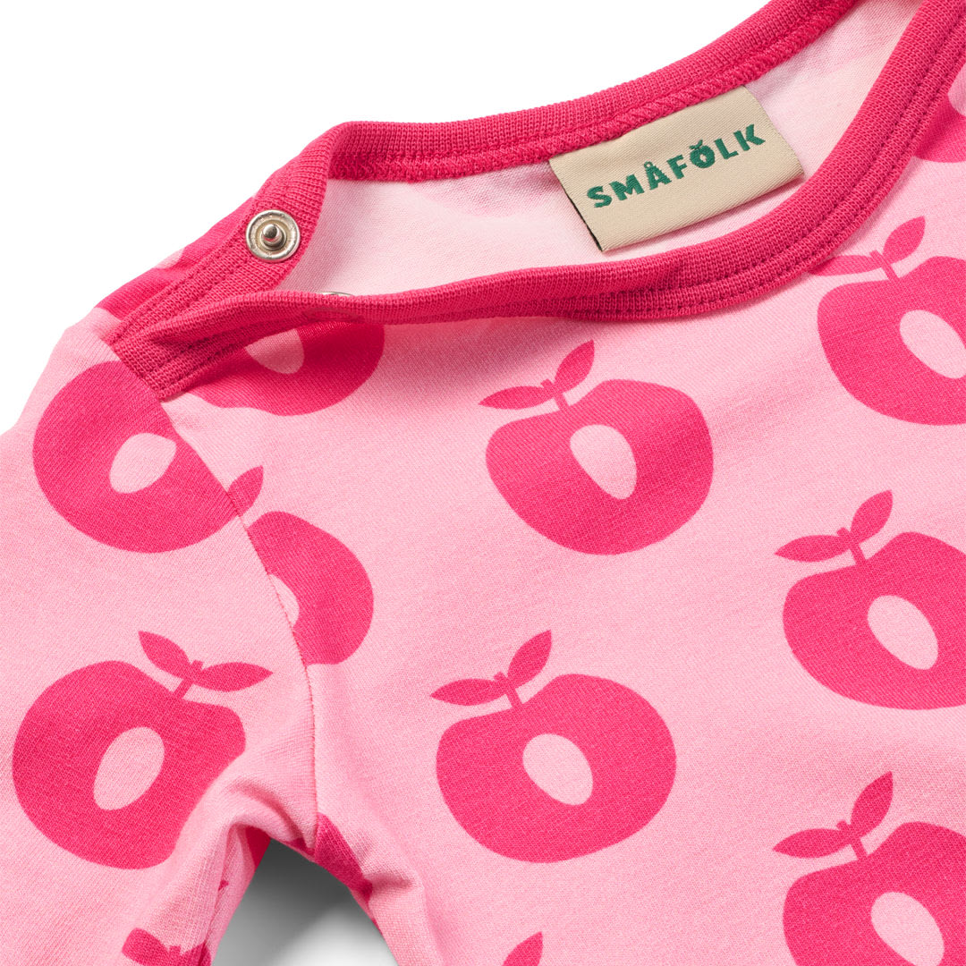 Elstar long-sleeved bodysuit with apples