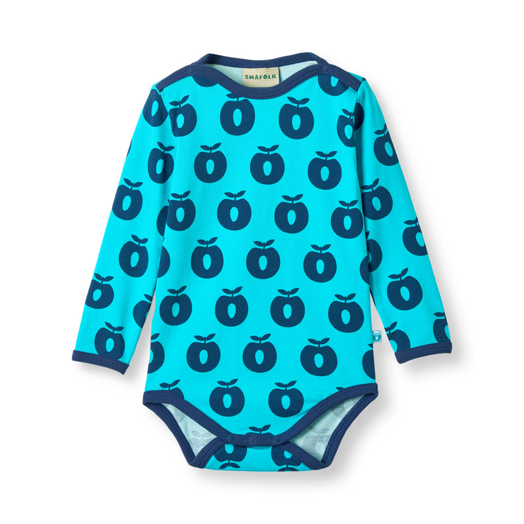 Elstar long-sleeved bodysuit with apples