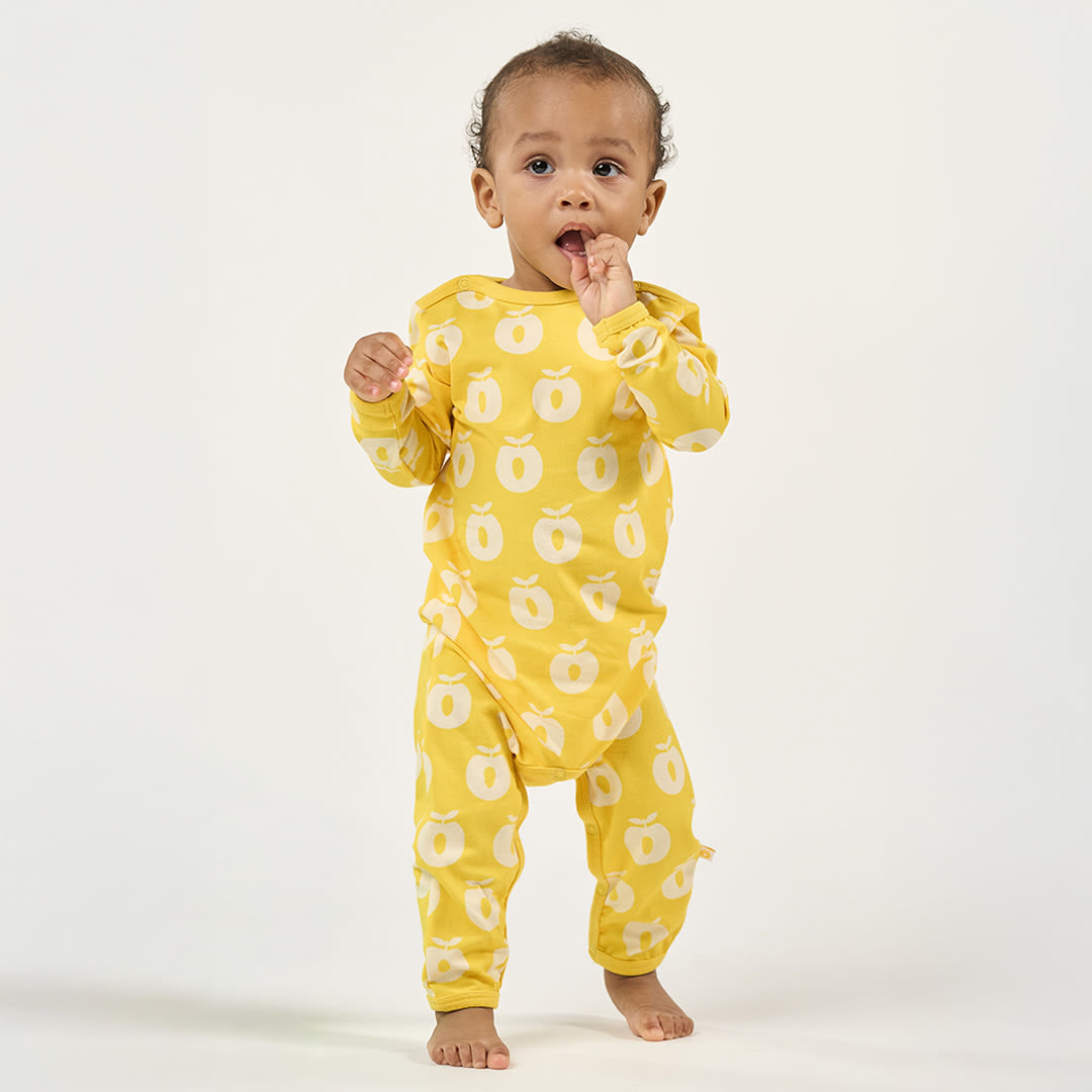 Elstar long-sleeved jumpsuit with apples