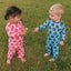 Elstar long-sleeved jumpsuit with apples