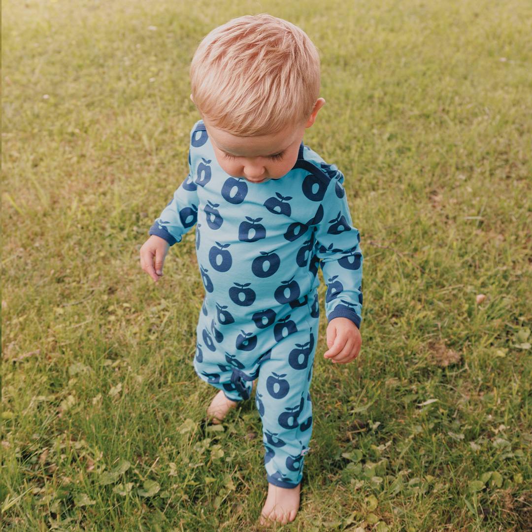 Elstar long-sleeved jumpsuit with apples