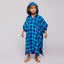 Badeponcho med æbler