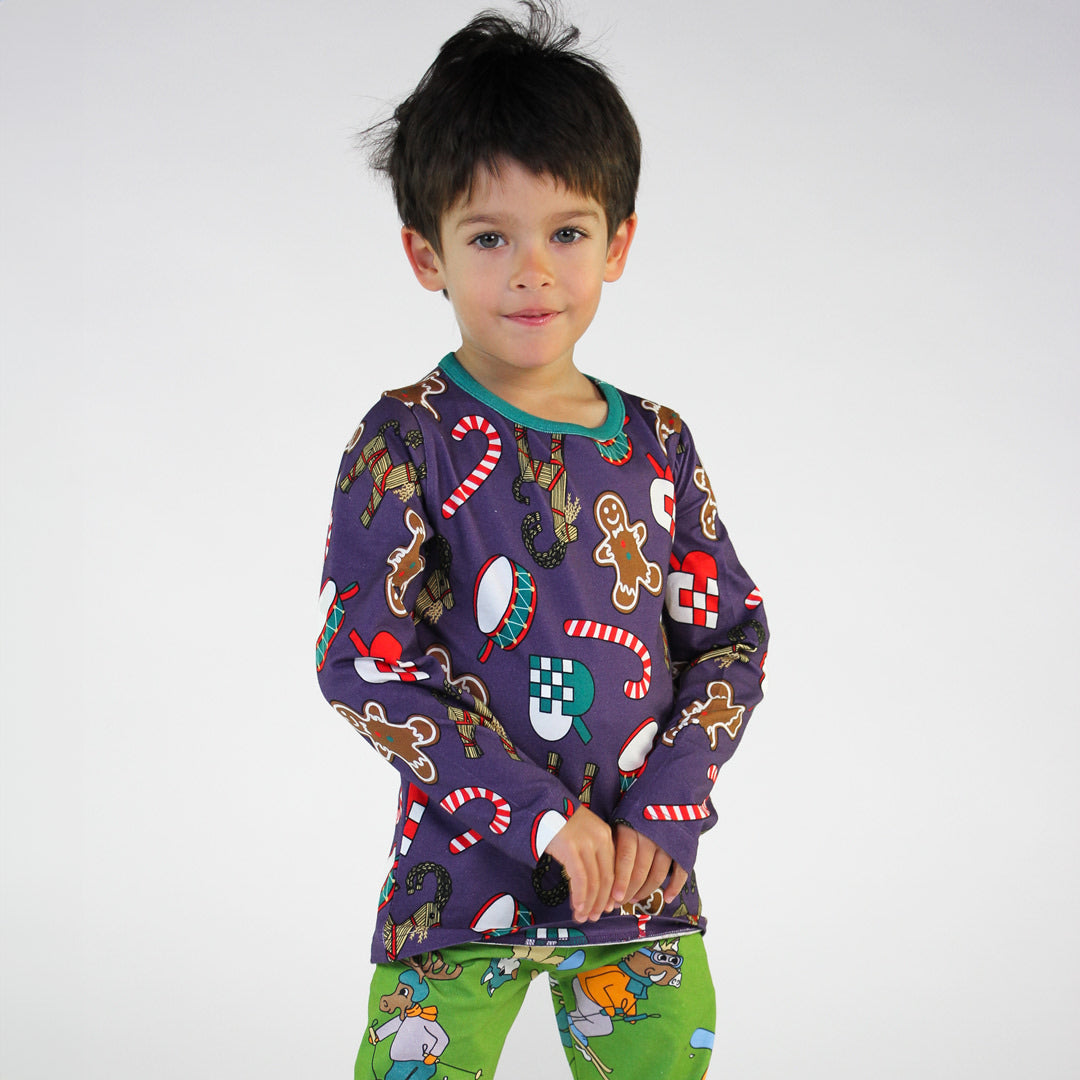 Long-sleeved Christmas top