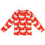 Long-sleeved blouse with geese