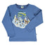 Long-sleeved blouse with winter landscape