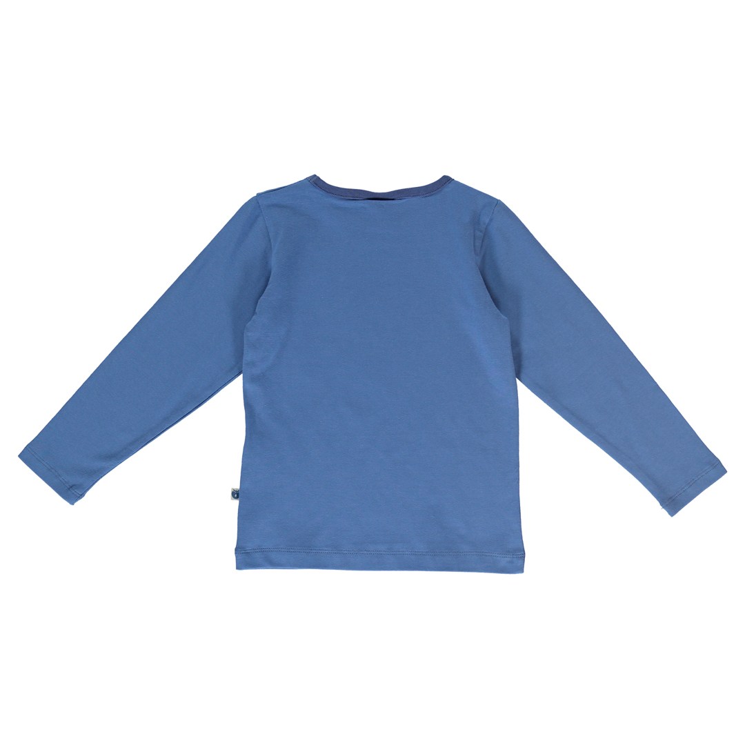 Long-sleeved blouse with winter landscape