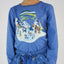 Long-sleeved blouse with winter landscape