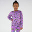 Long-sleeved top with ski motif