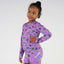Long-sleeved top with ski motif