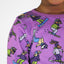 Long-sleeved top with ski motif