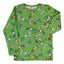 Long-sleeved top with ski motif